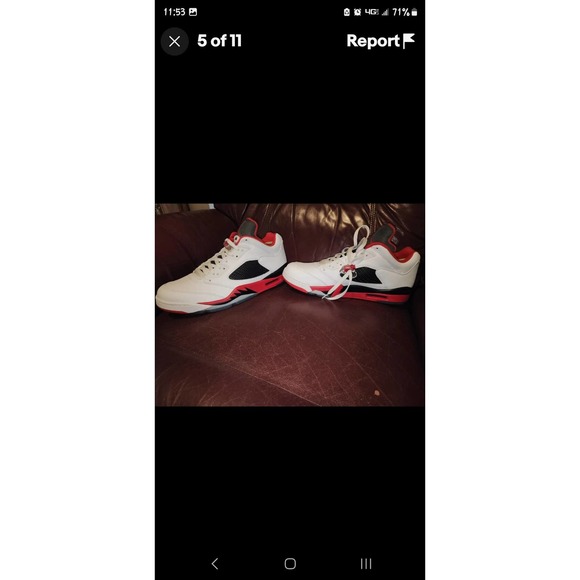 Air Jordan 5 Retro Low \'Fire Red\' 819171-101 main image 5